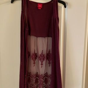 Day trip sleeveless cardigan. Only worn once